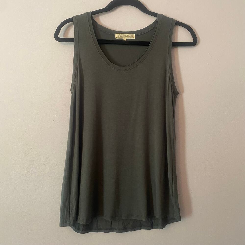 Joah Brown Gray Sleeveless Tank Top Loungewear Basic Women's size Medium / Large
